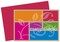 Great Papers! Thank You Note Card and Coordinating Envelope, Color Block, 4.75" x 3.375"(folded), 24 count
